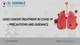 Lung Cancer Treatment in COVID-19 – Precautions and Guidance | Dr Gokhale