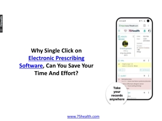 Why Single Click on Electronic Prescribing Software, Can You Save Your Time And Effort?