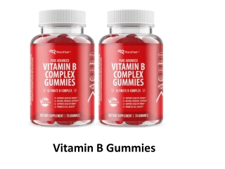 (2-Pack) Vitamin B Gummies Potent Vitamin B Complex with Vitamin B12