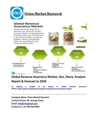 Global Revenue Assurance Market Trends, Size, Competitive Analysis and Forecast 2020-2026