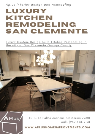 Luxury Kitchen Remodeling San Clemente