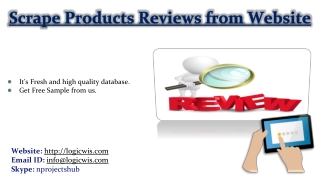 Scrape Products Reviews from Website