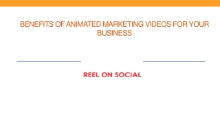 Benefits of Animated Marketing Videos for Your Business