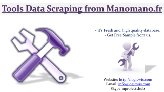Tools Data Scraping from Manomano.fr
