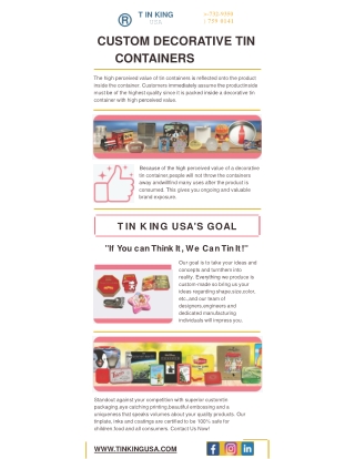 Child Resistant Tin Containers Wholesale - Tin King USA