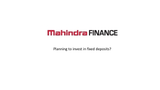 Planning to invest in fixed deposits?