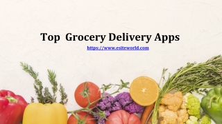 Top grocery delivery app
