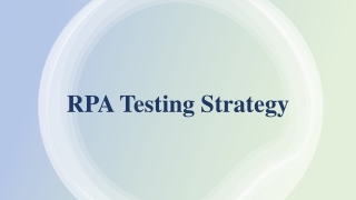 RPA Testing Strategy | V2Soft Best RPA Testing Provider