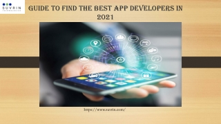 Guide to Find The Best App Developers in 2021