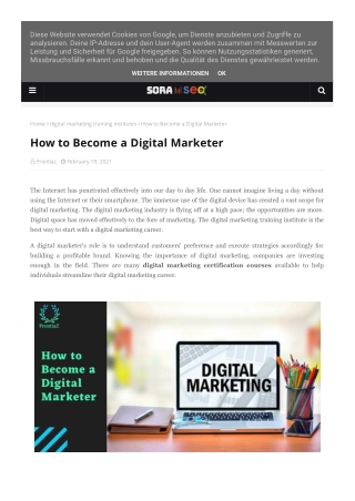 How to Become a Digital Marketer