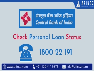 How to Check Central Bank of India personal loan status?
