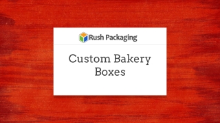 Custom Bakery Boxes