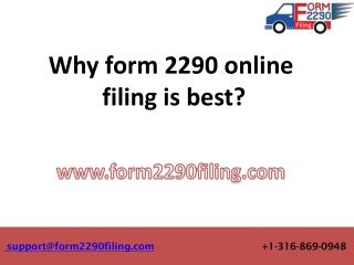 Tax Form 2290 | File 2290 tax form online | Form2290