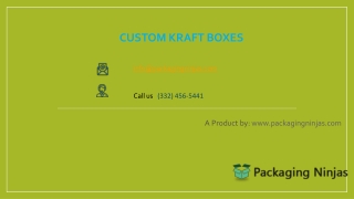 Where You Can Get Custom Kraft Packaging at Wholesale Rate