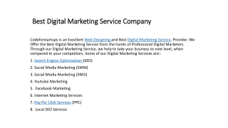 Best Digital Marketing Service Company