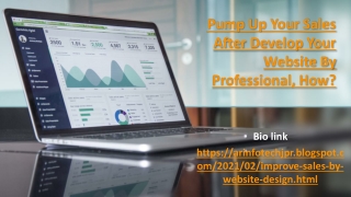 Pump up your sales after develop your website by professional