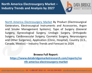 North America Electrosurgery Market Segmentation, Size, Analysis, Key Players and Forecast 2026