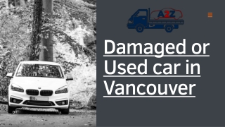 Damaged or used cars in vancouver