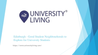 Edinburgh - Good Student Neighbourhoods to Explore for University Students