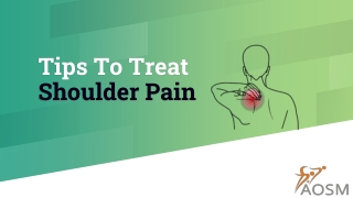 Tips To Treat Shoulder Pain