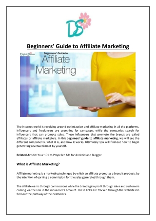 Beginners’ Guide to Affiliate Marketing