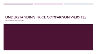 Understanding Price Comparison Websites
