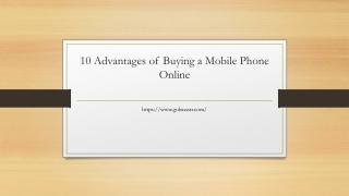 10 Advantages of Buying a Mobile Phone Online