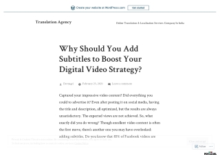 Why Should You Add Subtitles to Boost Your Digital Video Strategy