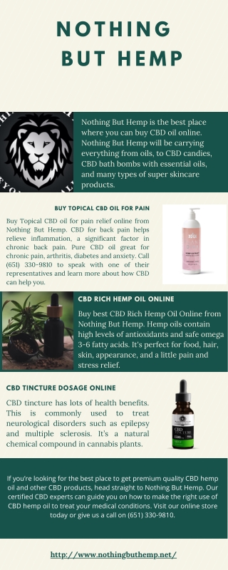 CBD Tincture Dosage Online