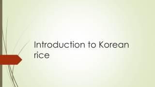 Korean Premium Quality rice by Kim'C market