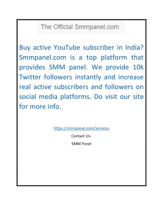 Buy Twitter Followers Instantly | Smmpanel.com