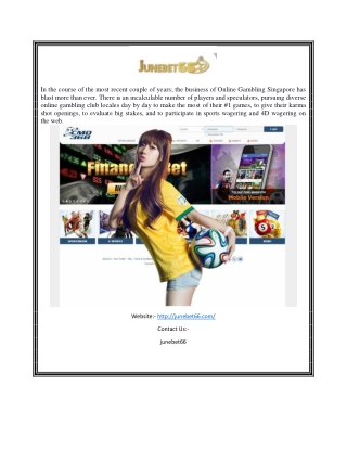 Online Betting in Singapore | Junebet66.com