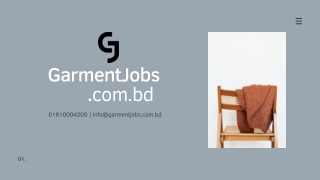 Garment Jobs-Bangladesh