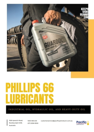 Phillips 66 Lubricants - Industrial Oil, Hydraulic Oil, and Heavy-Duty Oil