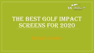 The Best Golf Impact Screens for 2020