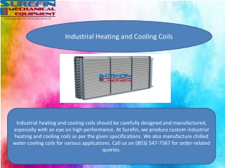 Industrial Heating and Cooling Coils