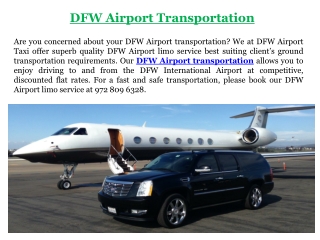 DFW Airport Transportation