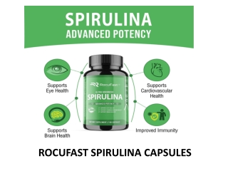 Rocufast Spirulina Capsules Green Superfood Supplement 500mg