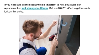 Lock replacement near me