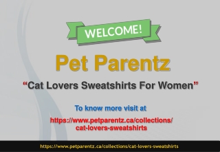 Cat Lovers Sweatshirts For Women