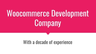 Exceptional Woocommerce Development Services in the USA