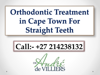 Orthodontic Treatment in Cape Town For Straight Teeth