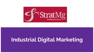 Industrial Digital Marketing