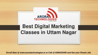Best Digital Marketing Classes in Uttam Nagar