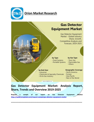 Gas Detector Equipment Market Trends, Research Report, Growth, Opportunities, Forecast 2019-2025