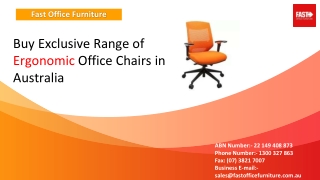 Buy Exclusive Range of Ergonomic Office Chairs in Australia - Fast Office Furniture