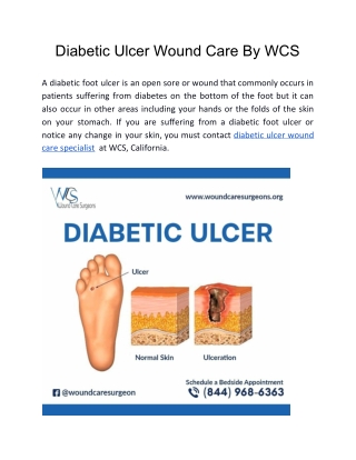 Diabetic Ulcer Wound Care By WCS