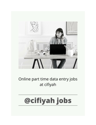 Online part time data entry jobs for fresher