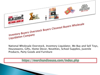 Inventory Buyers Overstock Buyers Closeout Buyers Wholesale Liquidation Company