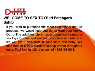 Adult Toys In Fatehgarh Sahib